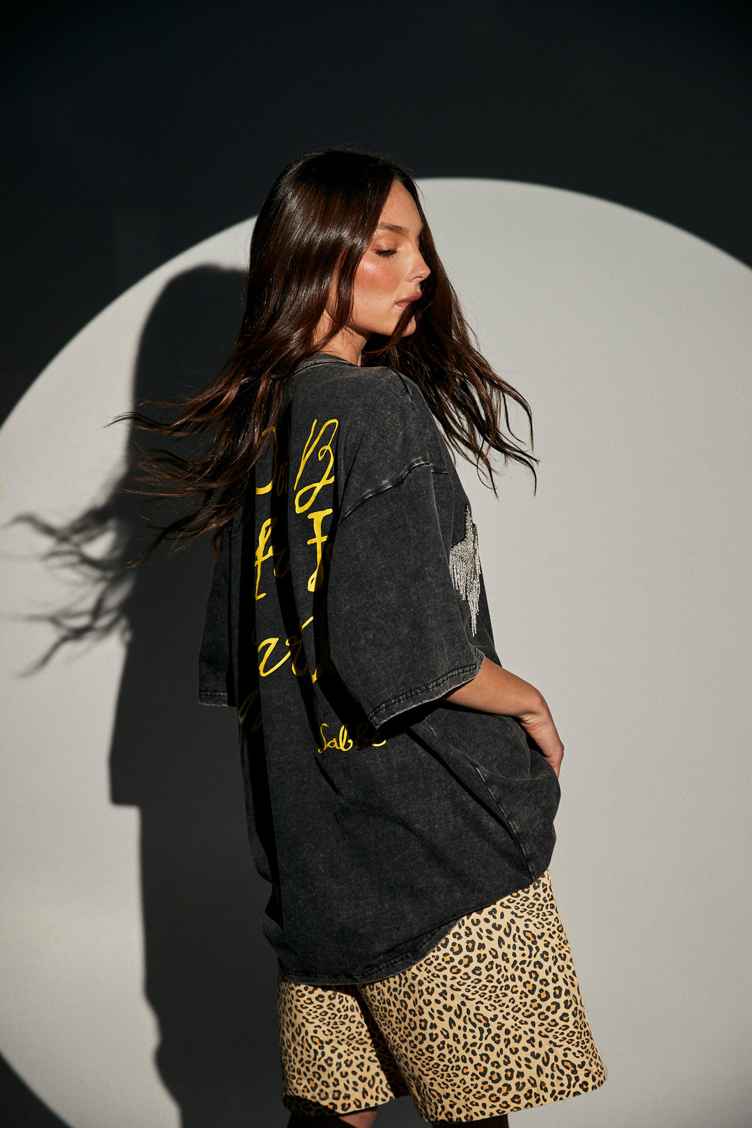 SPARKLE TITTY TEE - BLACK