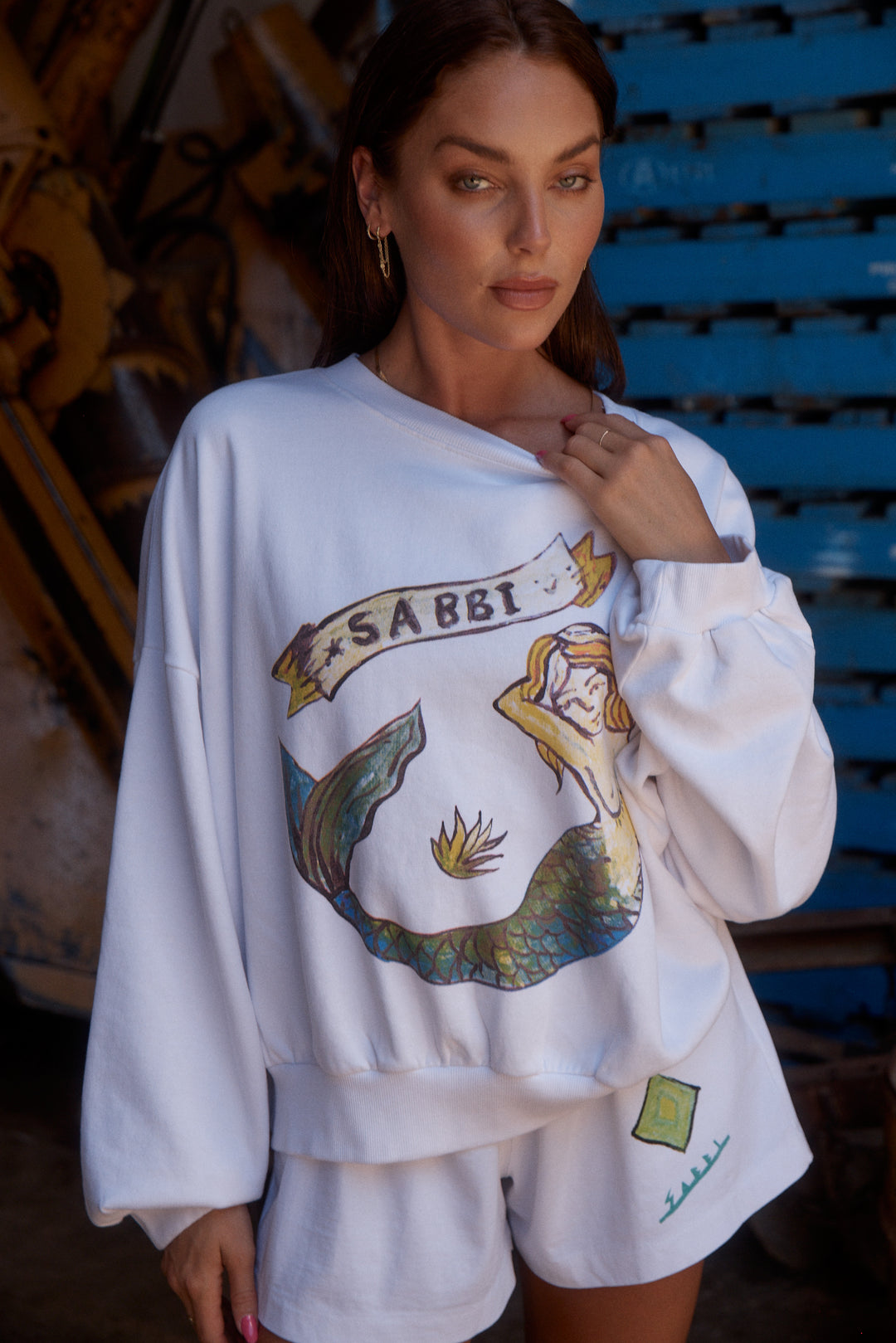 THE CALI JUMPER - MERMAID WHITE