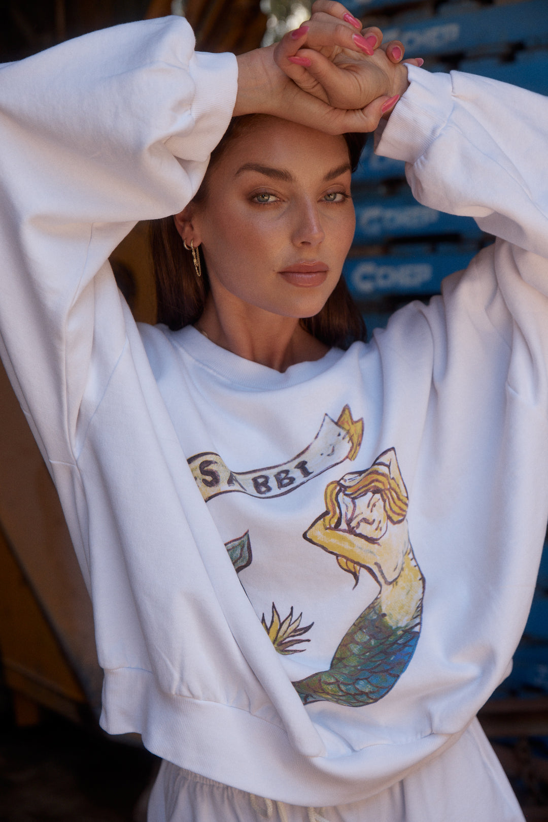 THE CALI JUMPER - MERMAID WHITE