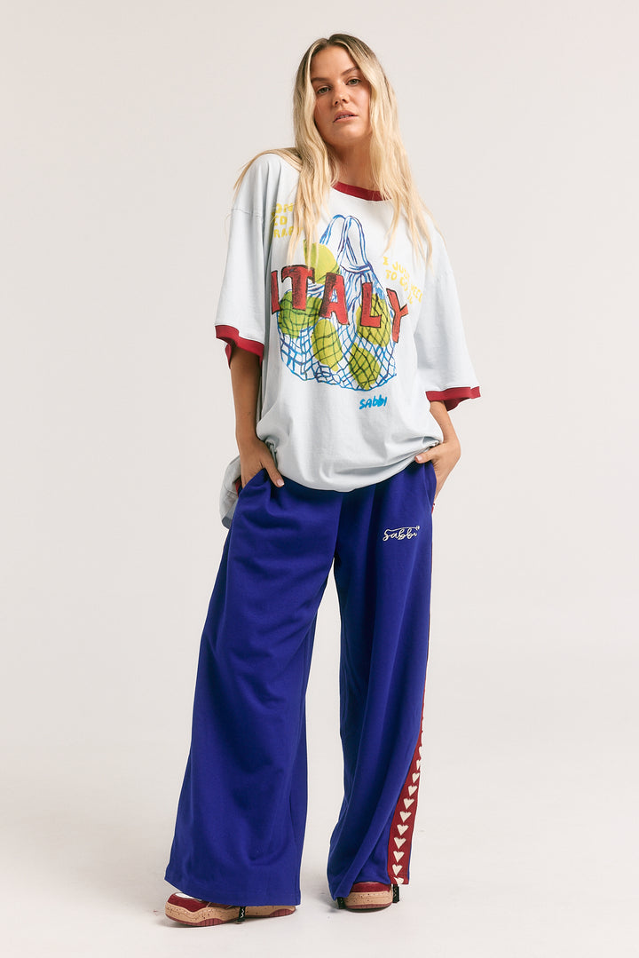THE VERY OVERSIZED ITALY TEE - SKY