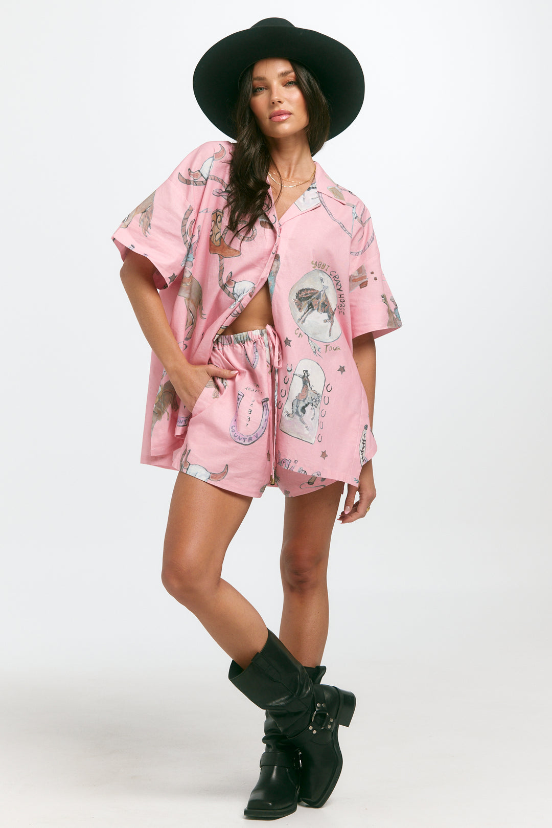 THE PATRON SHIRT - WESTERN PINK