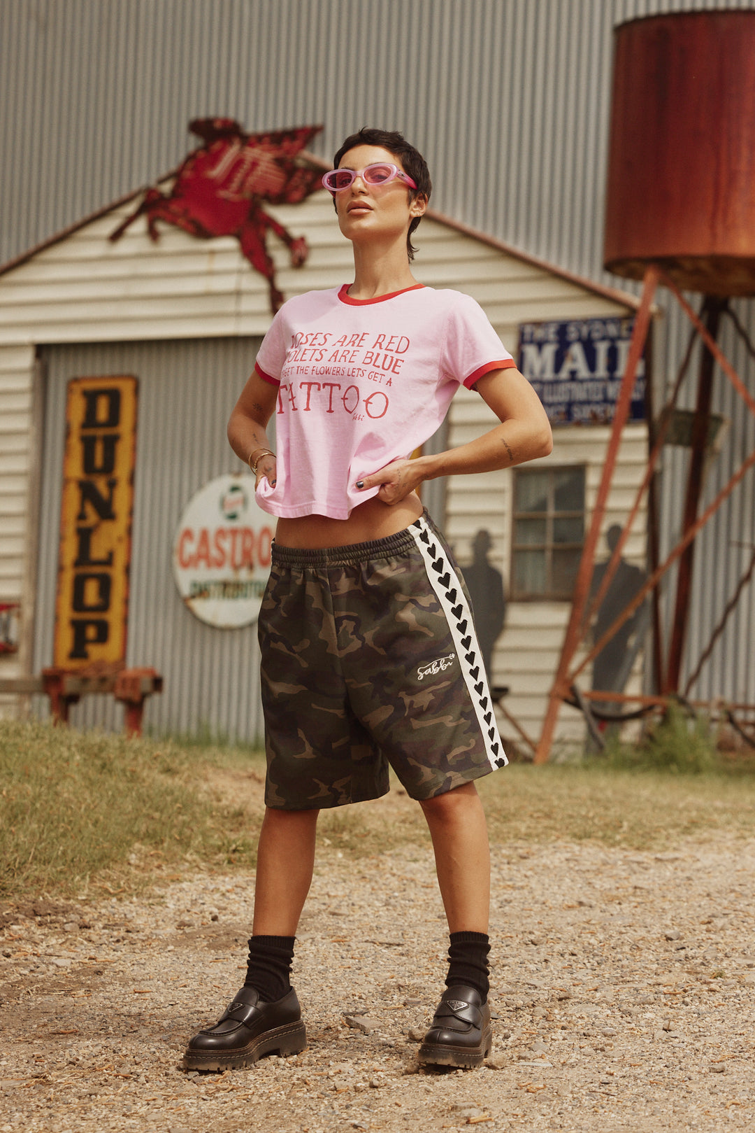 THE RAVING HEARTS SHORTS - CAMO