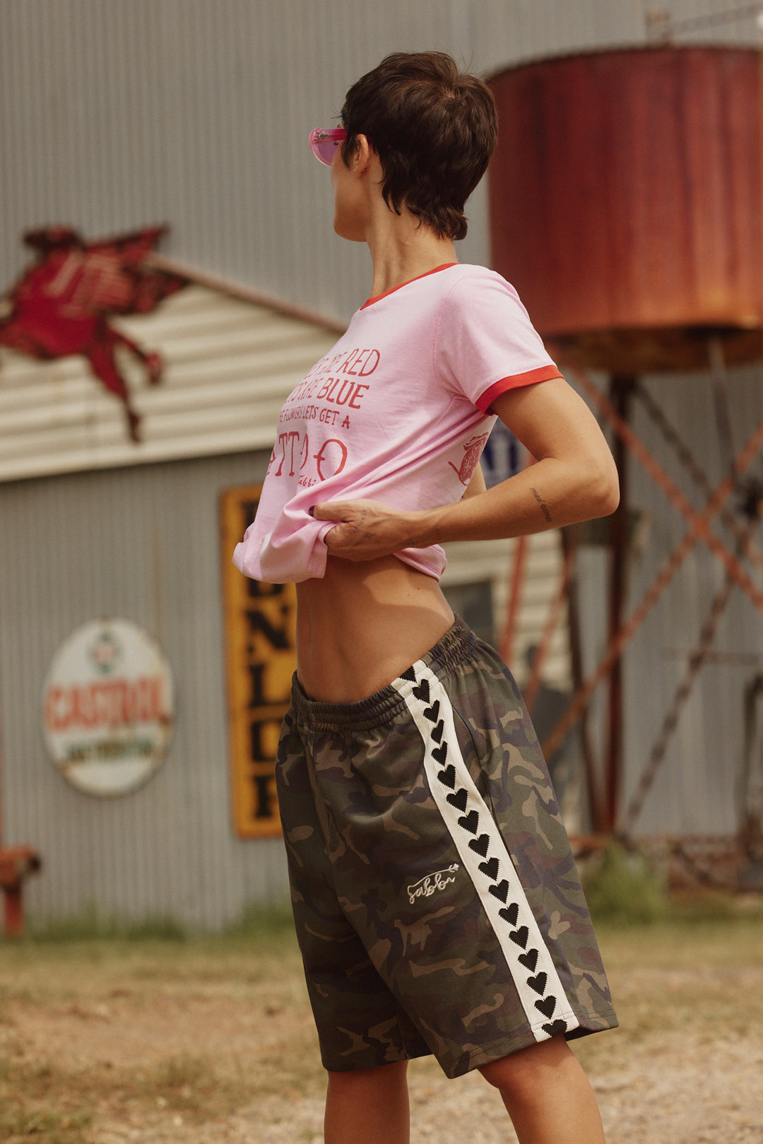 THE RAVING HEARTS SHORTS - CAMO