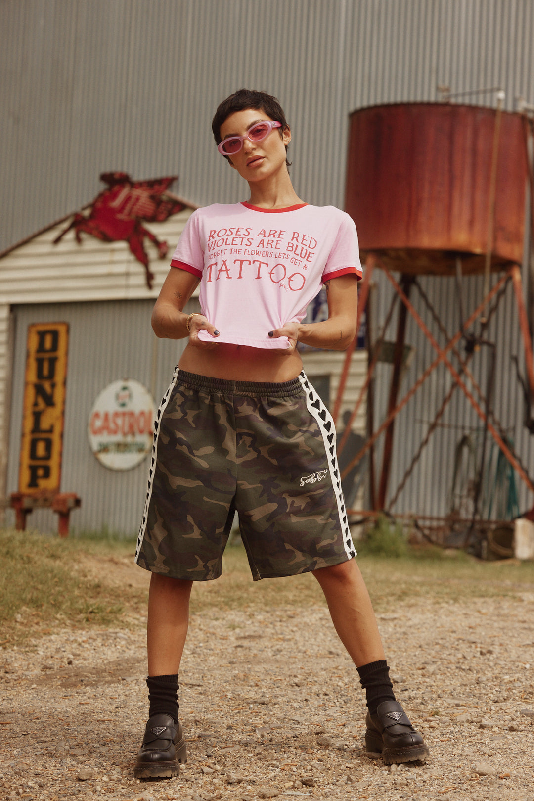 THE RAVING HEARTS SHORTS - CAMO