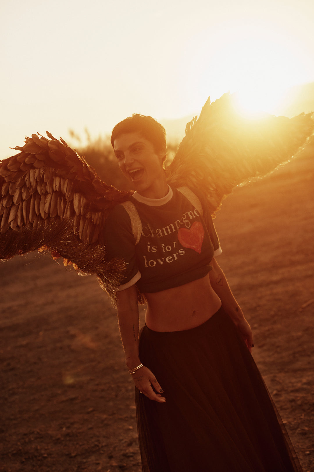 THE CHAMPAGNE IS FOR LOVERS TEE - GREEN