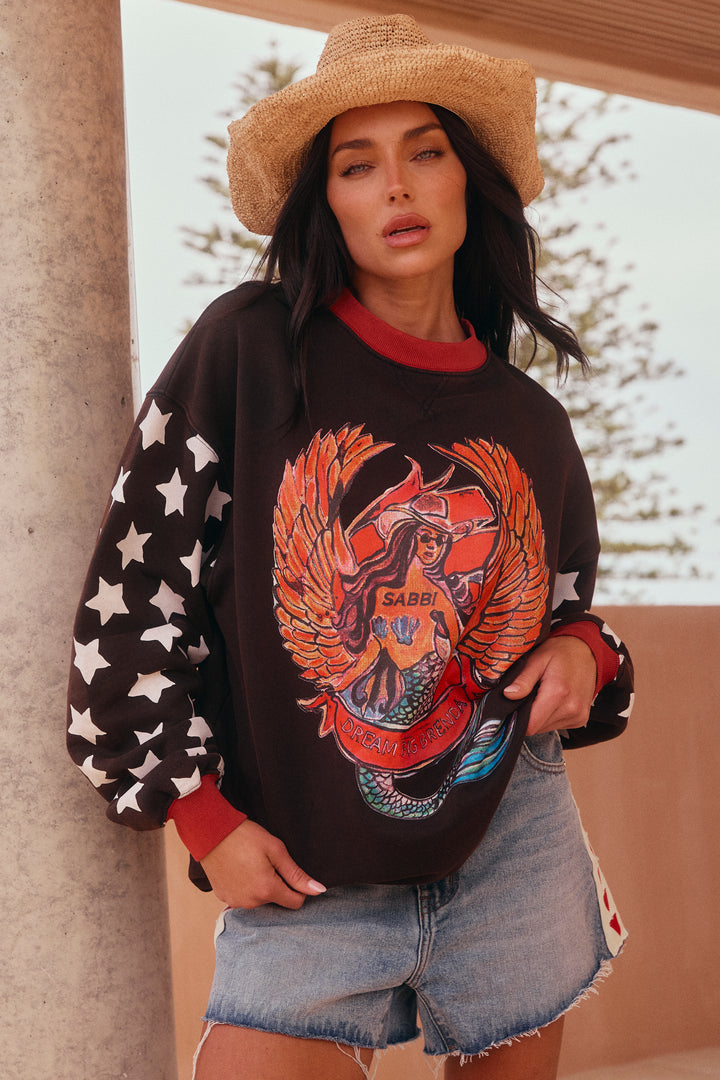 THE DIEGO JUMPER - DREAM BIG BRENDA - BLACK