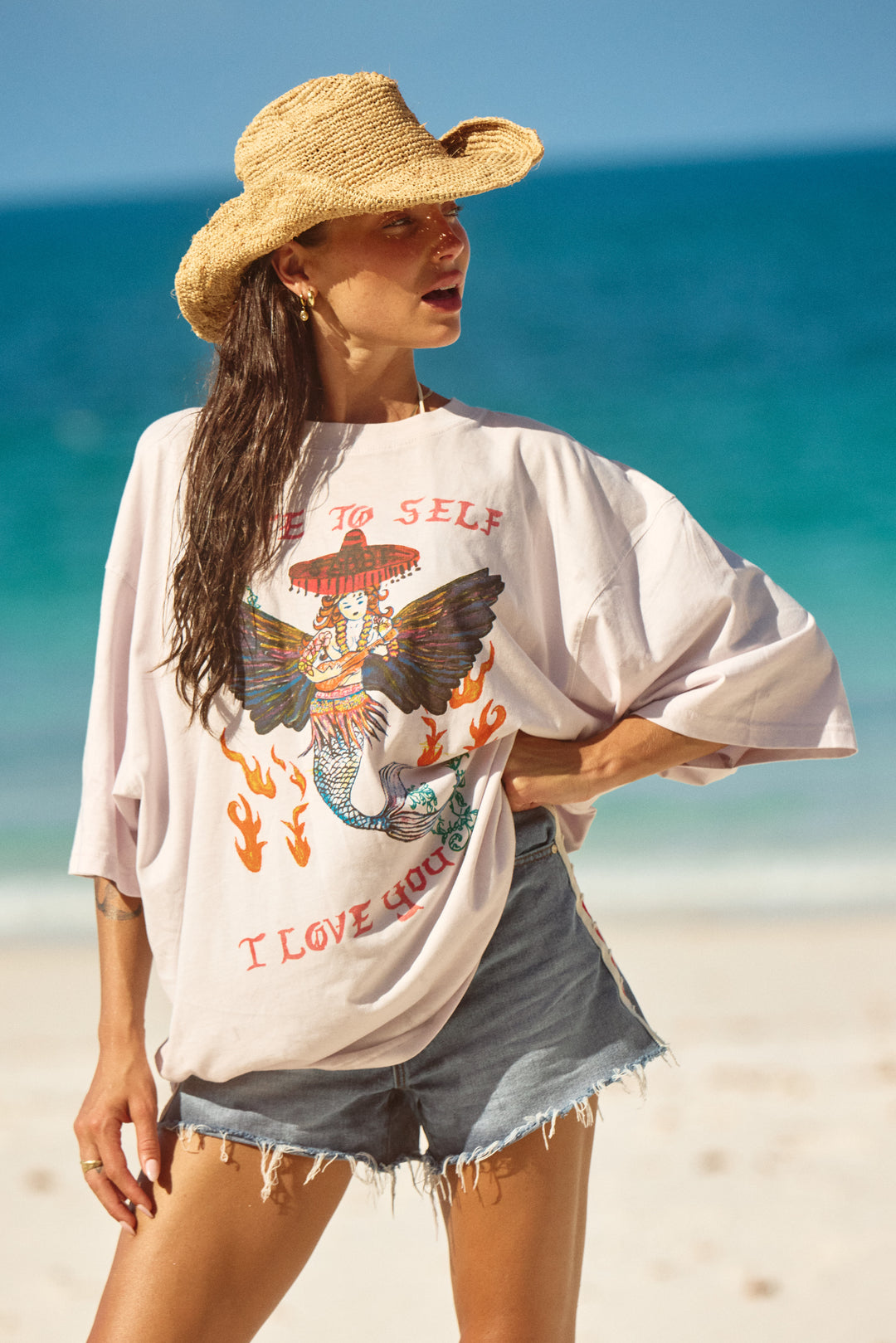 NOTE TO SELF TEE  - LAVENDER