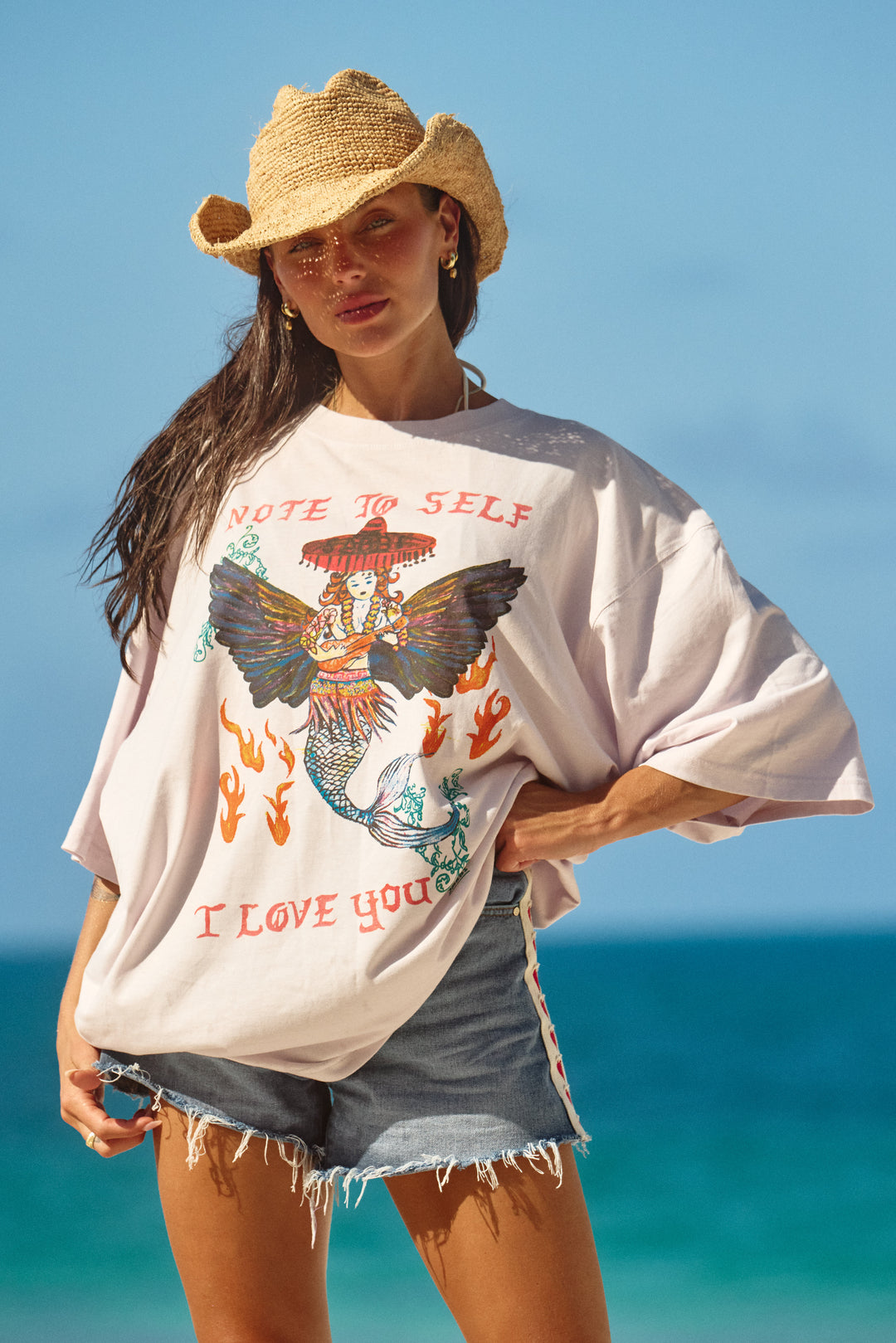 NOTE TO SELF TEE  - LAVENDER