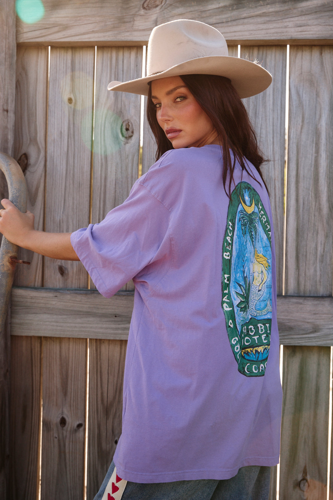 THE VERY OVERSIZED MERMAID TEE - PURPLE