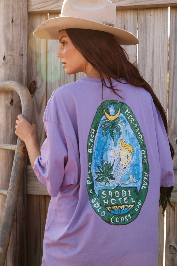 THE VERY OVERSIZED MERMAID TEE - PURPLE