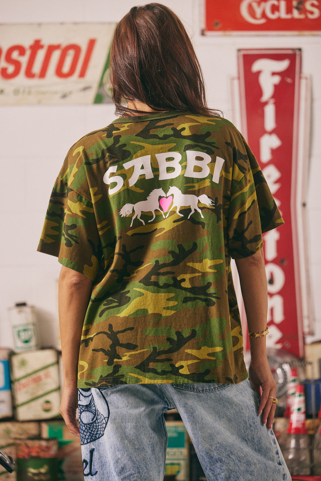 WE DON'T HIDE THE CRAZY REGULAR FIT TEE - CAMO