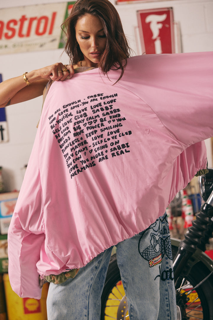 THE BE KIND BOMBER JACKET - CAMO