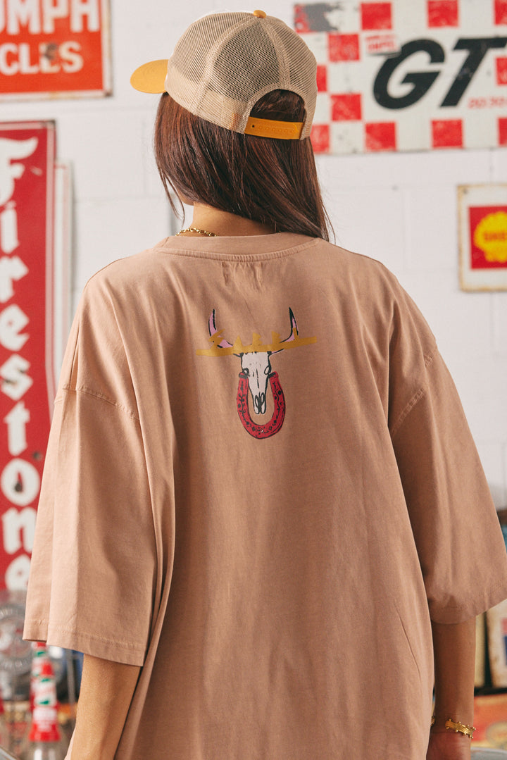 THE VERY OVERSIZED SABBI RODEO TEE - BLUSH