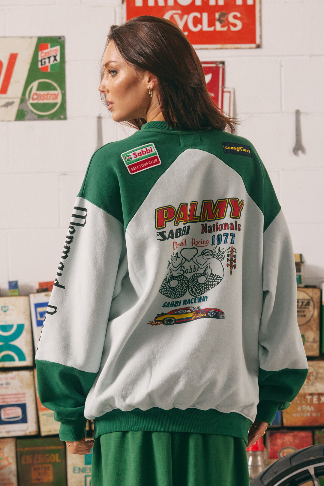 THE DIEGO JUMPER- MERMAID RACING - SKY & GREEN