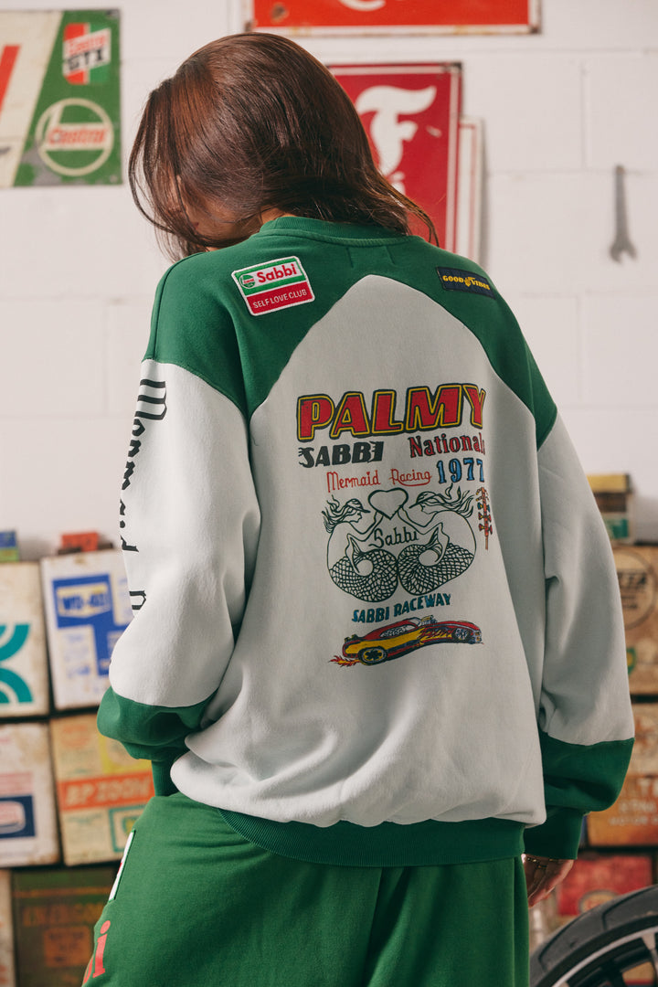 THE DIEGO JUMPER- MERMAID RACING - SKY & GREEN