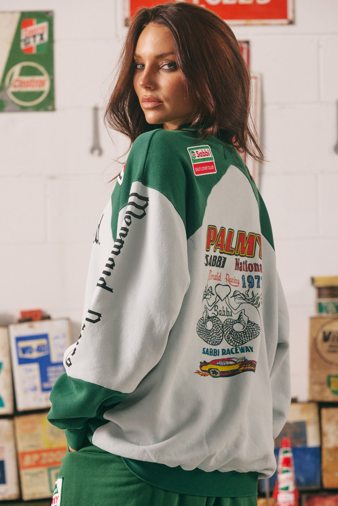 THE DIEGO JUMPER- MERMAID RACING - SKY & GREEN