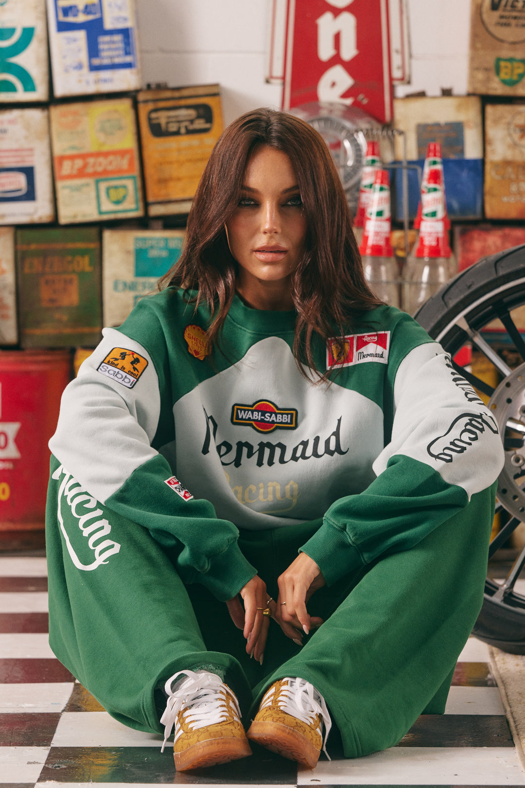 THE DIEGO JUMPER- MERMAID RACING - SKY & GREEN