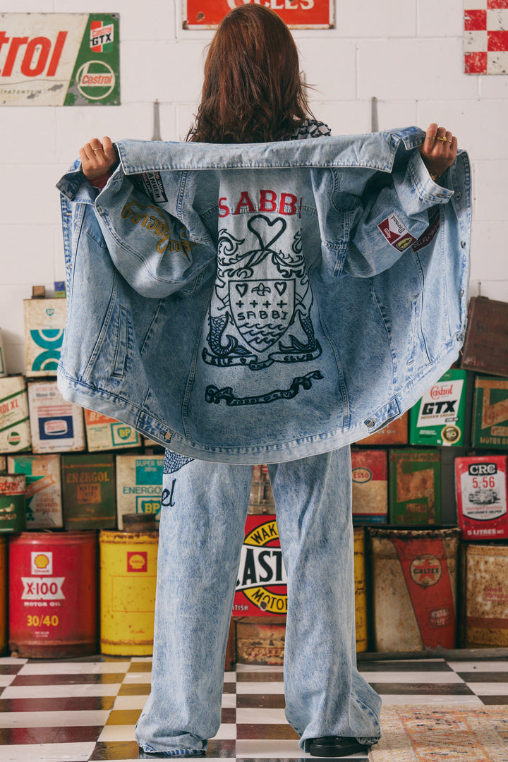 THE MERMAID RACING DENIM JACKET