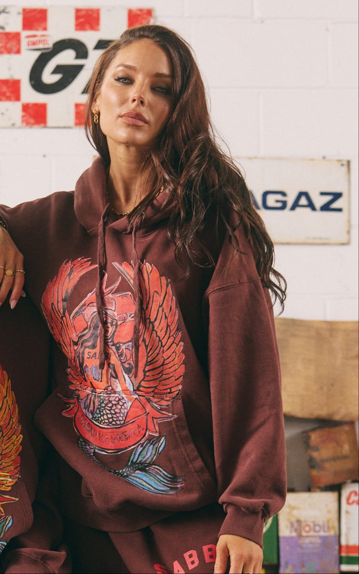 THE BRENDA ENERGY HOODIE - CHOCOLATE