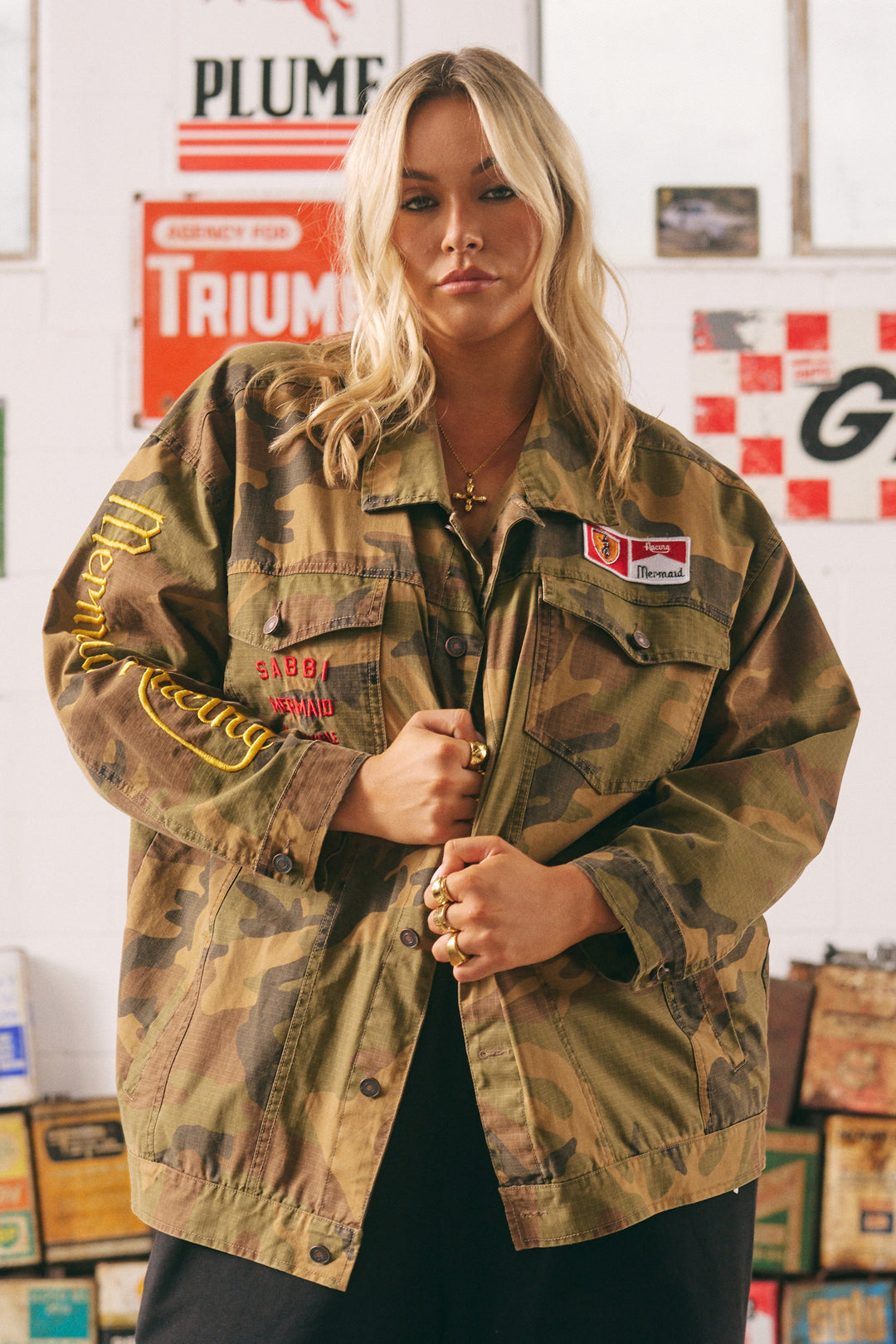 THE FLYING MERMAID JACKET-CAMO