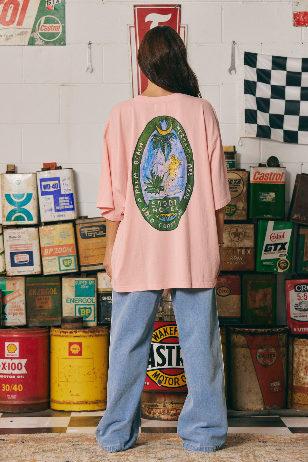 THE VERY OVERSIZED MERMAID TEE - PINK