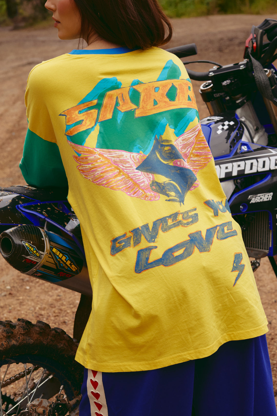 THE DON'T QUIT YOUR DAY DREAM LONG SLEEVE TEE - YELLOW