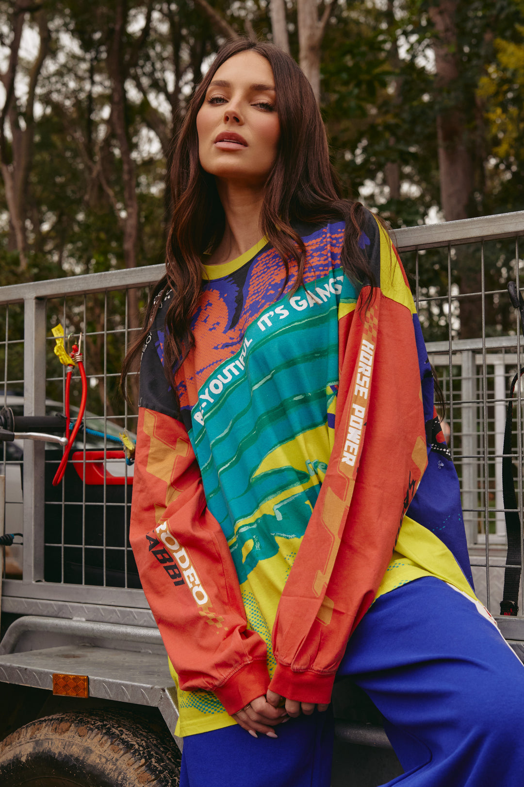 THE IT'S GANGSTER LONG SLEEVE TEE - YELLOW