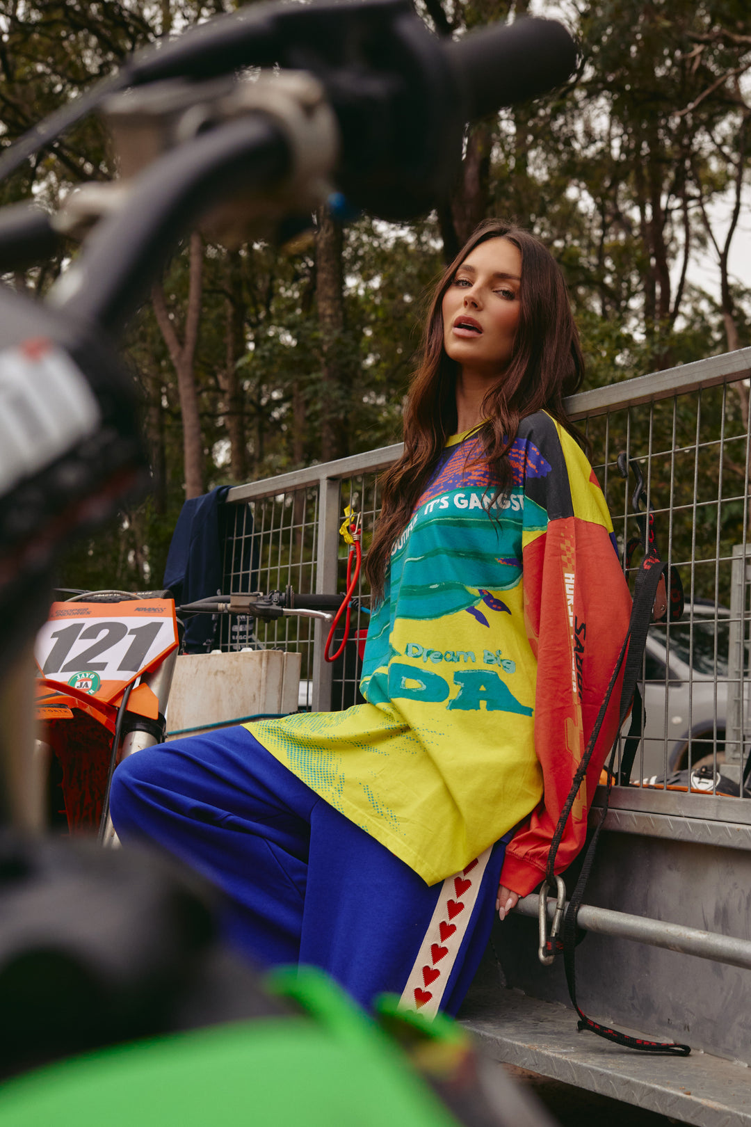 THE IT'S GANGSTER LONG SLEEVE TEE - YELLOW