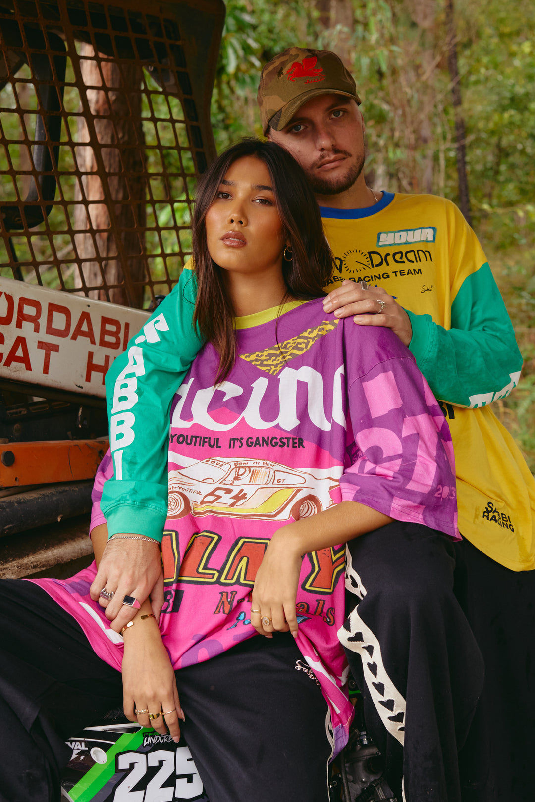 THE VERY OVERSIZED ITS GANGSTER TEE - PINK