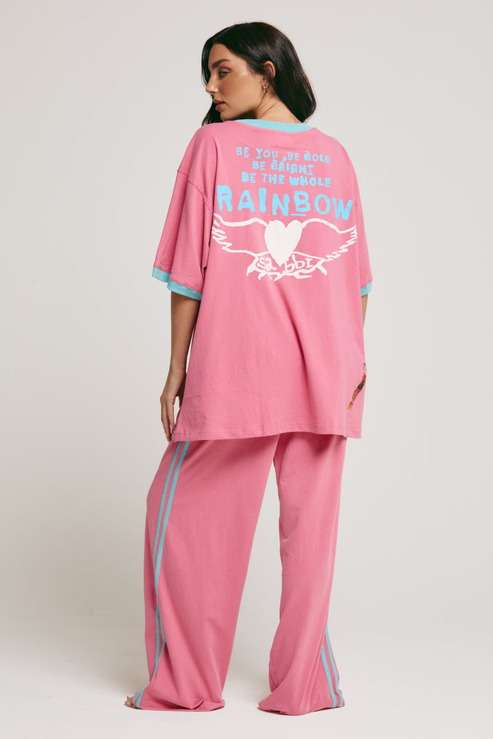 THE VERY OVERSIZED CARNIVALE TEE - PINK
