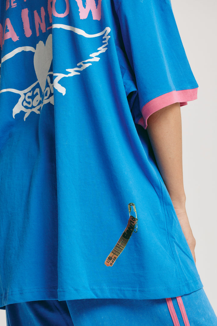 THE VERY OVERSIZED CARNIVALE TEE - BLUE
