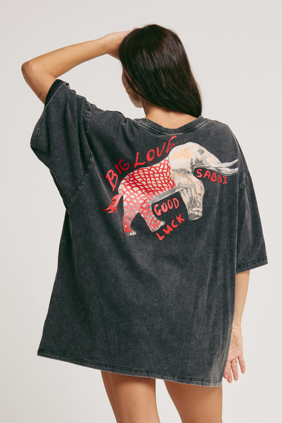 ELEPHANT SAFARI TEE - BLACK
