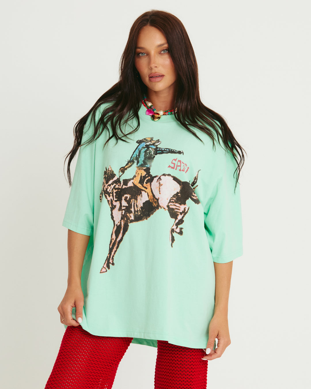 THE VERY OVERSIZED BRUMBY TEE - MINT