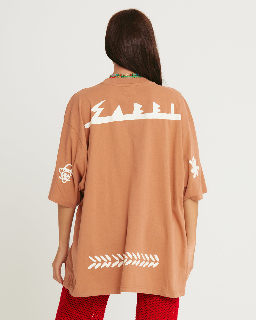 THE VERY OVERSIZED MARGIE TEE  - MOCHA