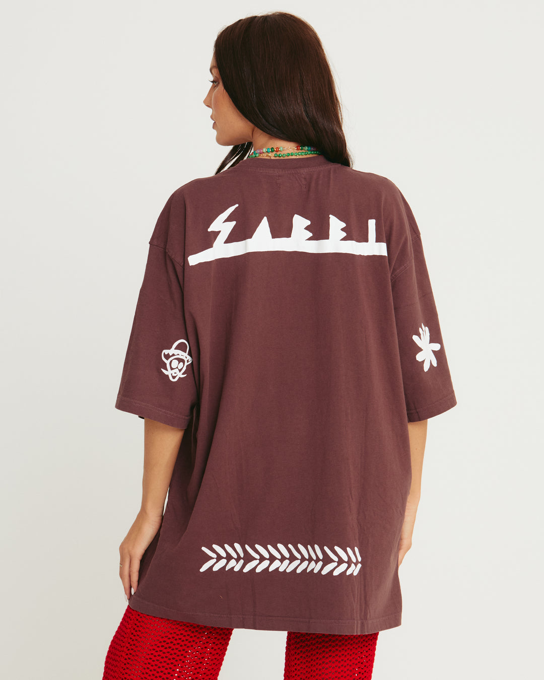 THE VERY OVERSIZED MARGIE TEE - DARK CHOCOLATE