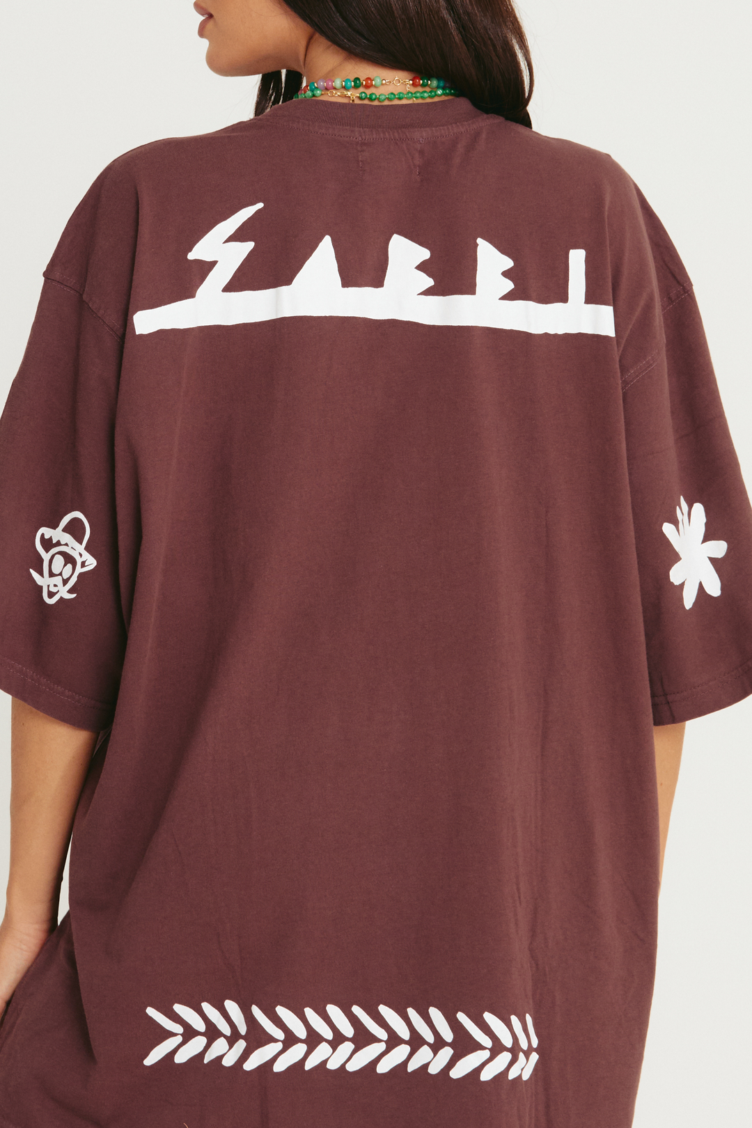 THE VERY OVERSIZED MARGIE TEE - DARK CHOCOLATE