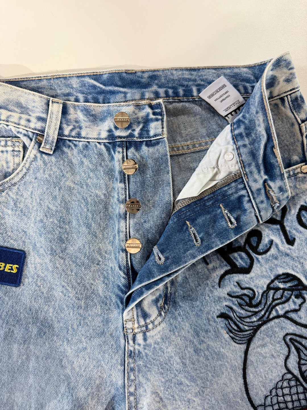 THE MERMAID RACING DENIM JEANS