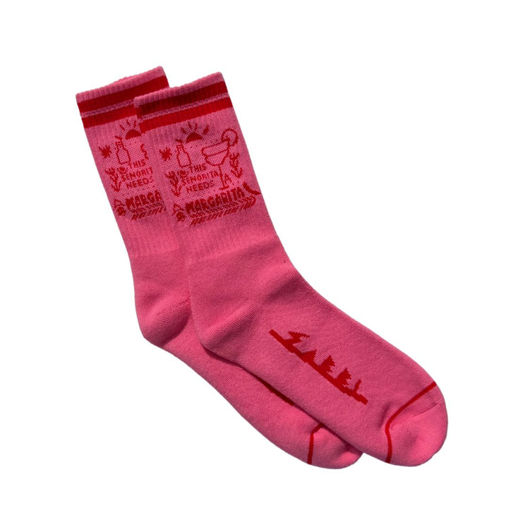 THE MARGIE SOCKS - PINK & RED