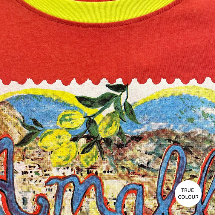 THE VERY OVERSIZED LOVE NOTES TEE - AMALFI - RED