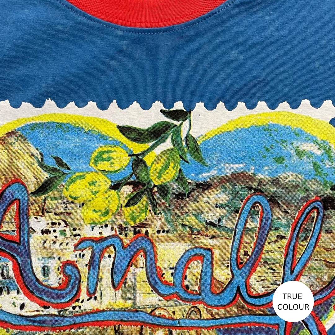 THE VERY OVERSIZED LOVE NOTES TEE - AMALFI - BLUE