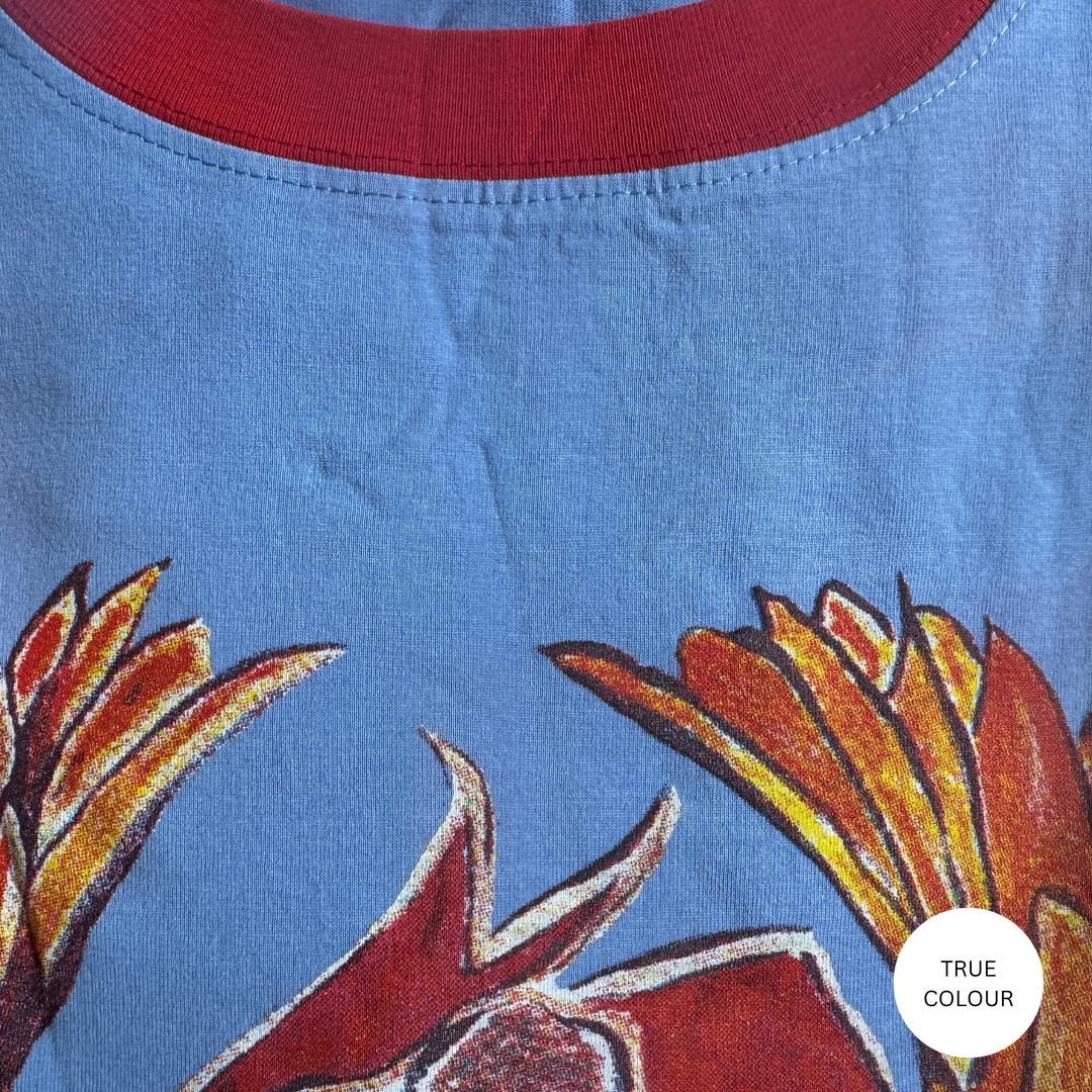 THE VERY OVERSIZED DREAM BIG BRENDA TEE - PERIWINKLE