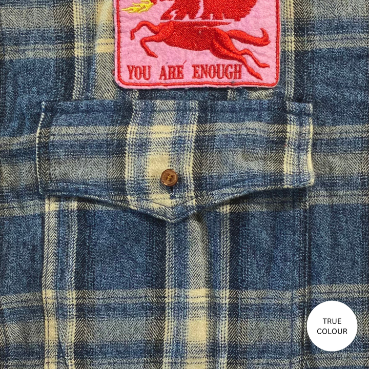 THE HORSE POWER FLANNEL SHIRT - BLUE