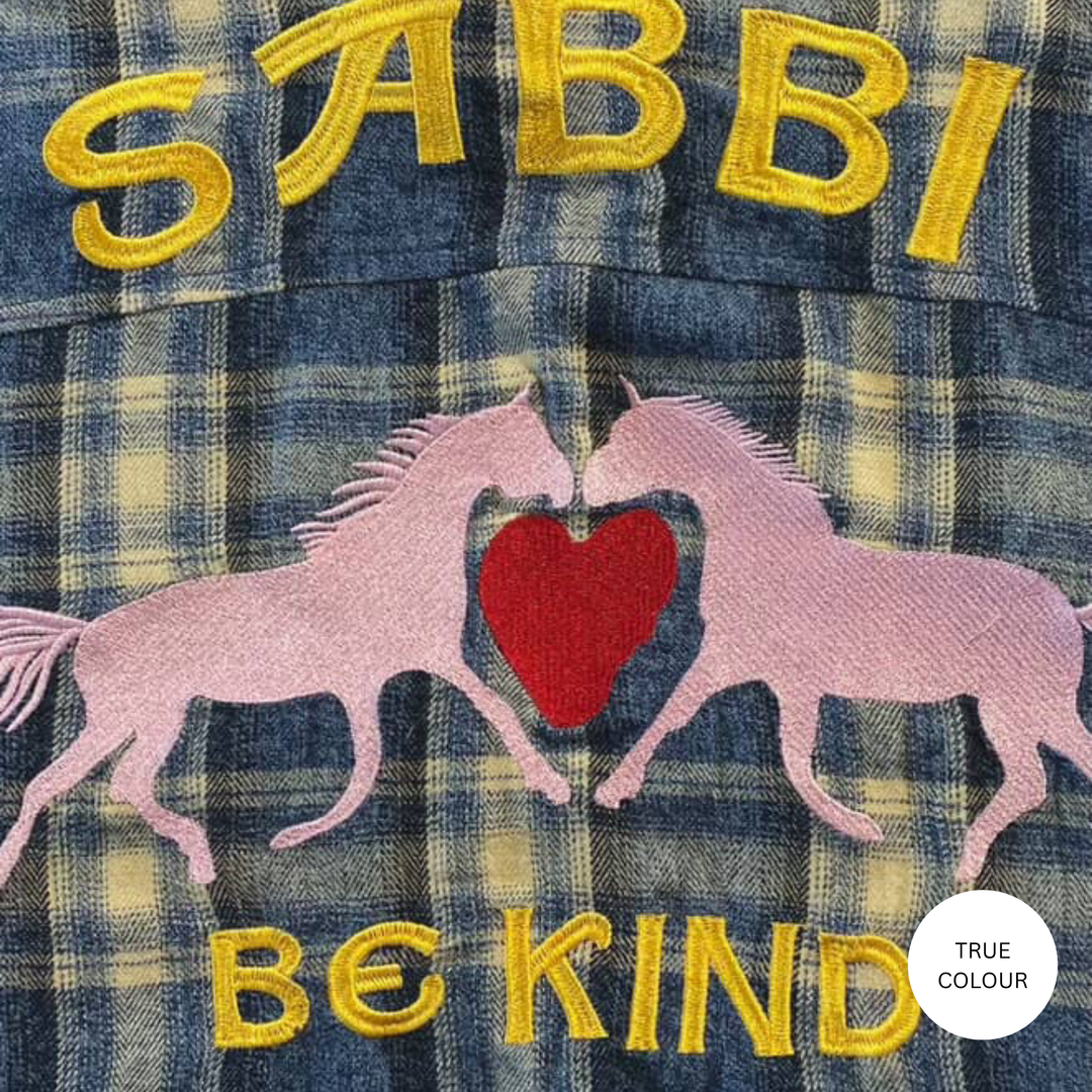 THE HORSE POWER FLANNEL SHIRT - BLUE