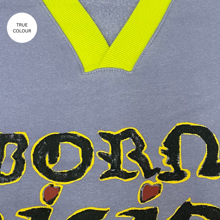 THE BORN ORIGINAL V NECK DIEGO JUMPER -LILAC