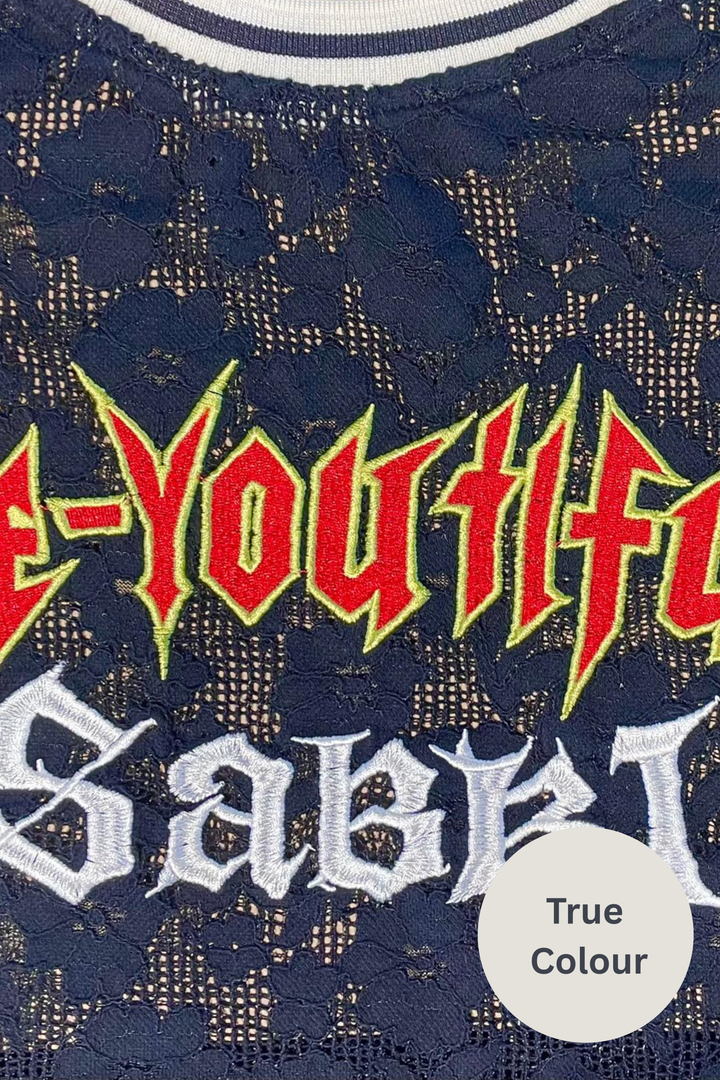 THE BE YOUTIFUL LACE SINGLET - BLACK