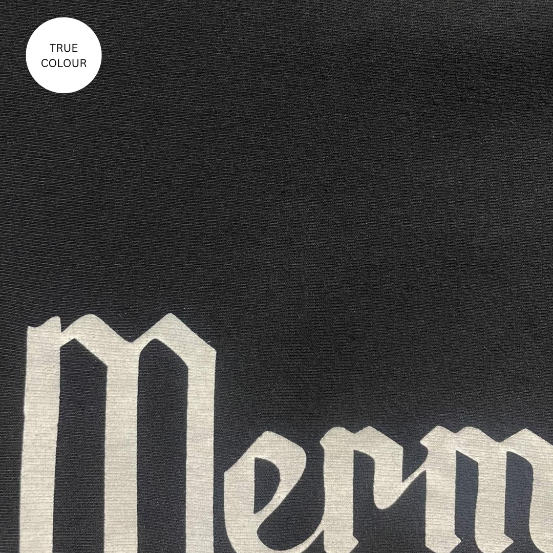 WIDE LEG SWEAT PANTS - MERMAID RACING - BLACK