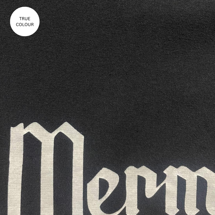 WIDE LEG SWEAT PANTS - MERMAID RACING - BLACK