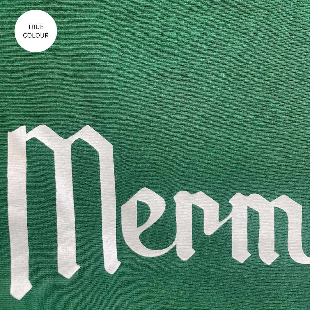 WIDE LEG SWEAT PANTS - MERMAID RACING - GREEN