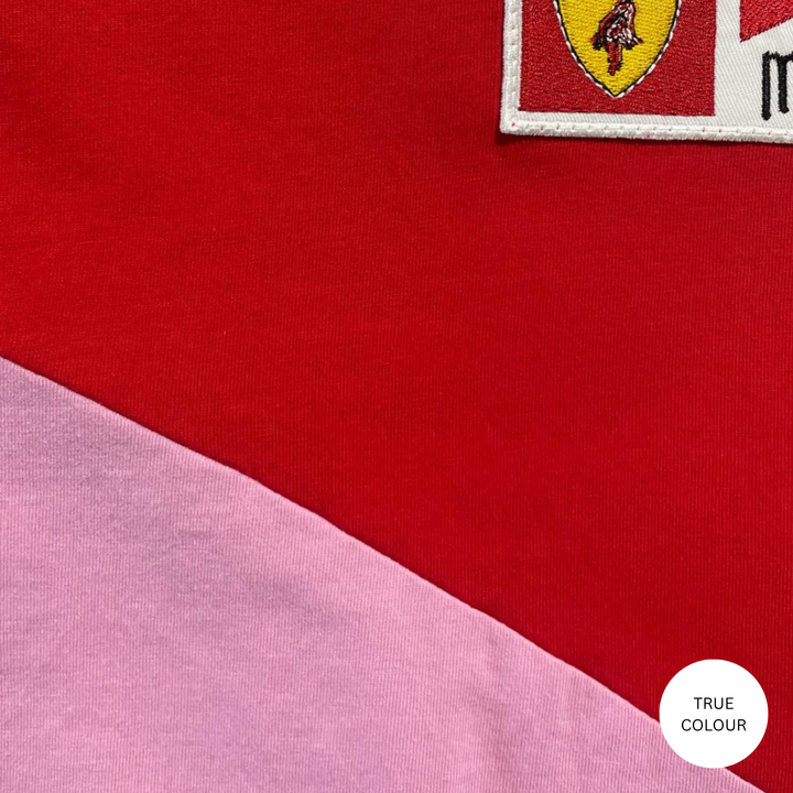 THE VERY OVERSIZED MERMAID RACING TEE- PINK & RED