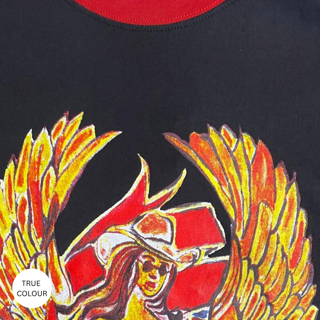 THE VERY OVERSIZED VINTAGE DREAM BIG BRENDA TEE- BLACK